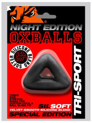 tri sport 3 ring 3 sized cock and ball sling black tri sport 3 ring 3 sized cock and ball sling black