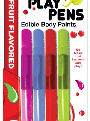play pen edible body paint brushes