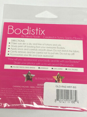 razzle dazzle crystal jewel sparkle i heart u body stickers 6 pk gold