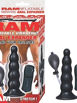 ram inflatable vibrating anal expander black