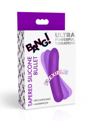 tapered flexible silicone bullet purple tapered flexible silicone bullet purple