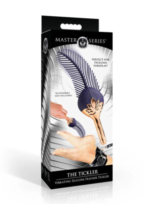 the tickler vibrating silicone feather tickler