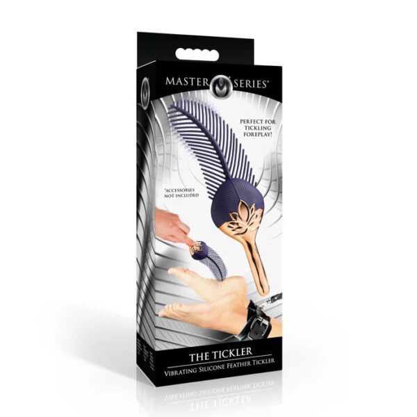 the tickler vibrating silicone feather tickler