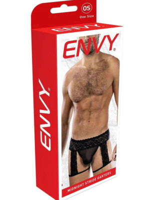 midnight stride garters os black