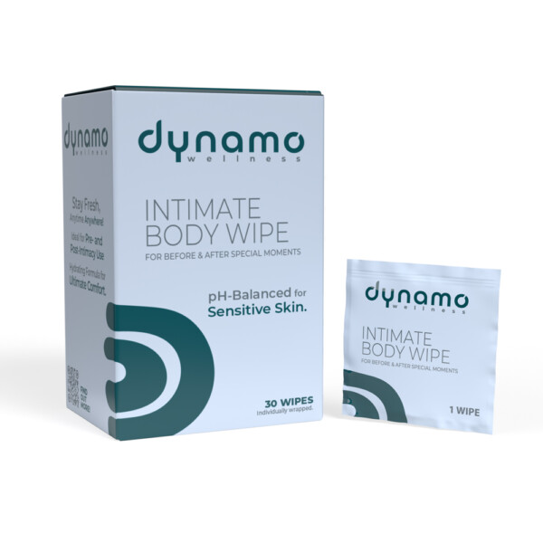 dynamo wellness intimate body wipe 30 pack