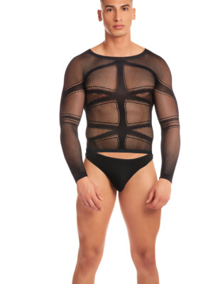 cam boy 2pc set large/xl black