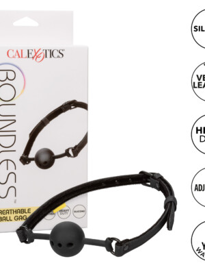 boundless breathable ball gag black