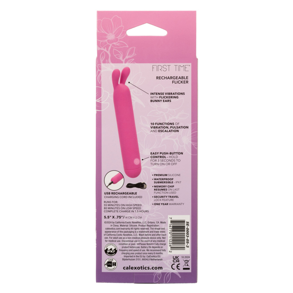 first time rechargeable flicker pink