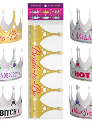 bride to be party crowns