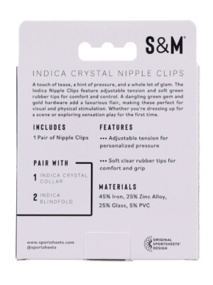 indica crystal nipple clips green indica crystal nipple clips green