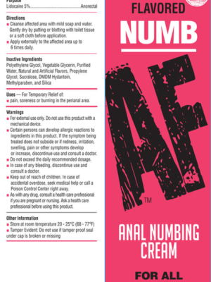 numb af anal desensitizer gel cherry 1.5 fl oz