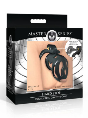 hard stop double ring chastity cage hard stop double ring chastity cage