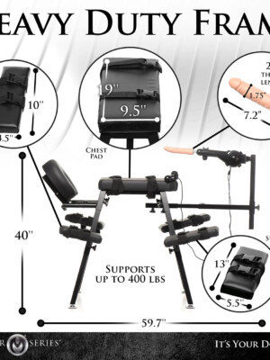 obedience bench with sex machine black obedience bench with sex machine black