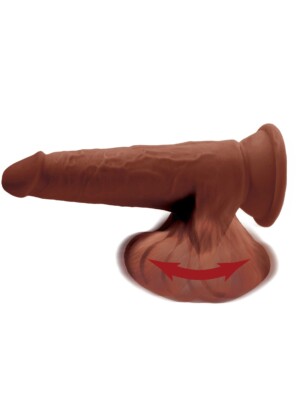 8 inch triple density cock with swinging balls brown 8 inch triple density cock with swinging balls brown