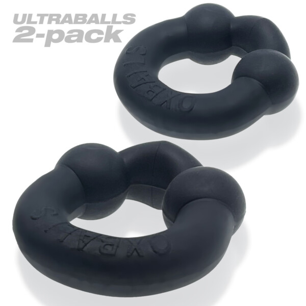 ultraballs 2 piece cockring set night black