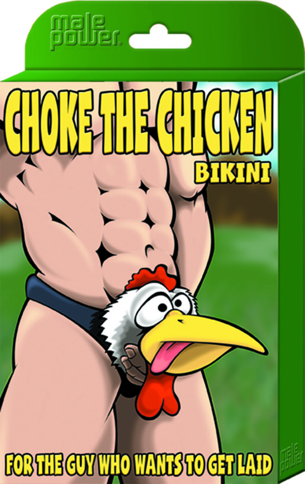 choke the chicken bikini one size black