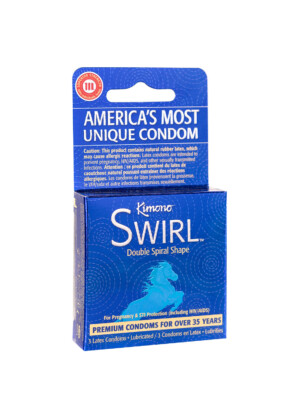 kimono swirl 3 count condoms