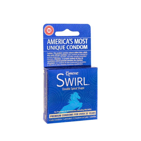 kimono swirl 3 count condoms