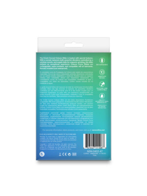 colours curve vibrating 5" dildo teal