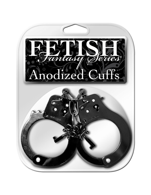 fetish fantasy series anodized cuffs black fetish fantasy series anodized cuffs black
