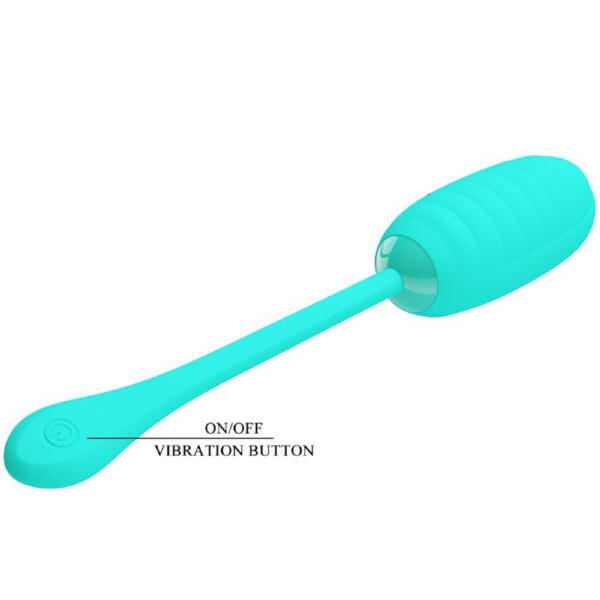 kirk rechargeable vibrating egg turquoise