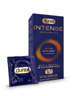 durex intense nitrile condoms 10 pack