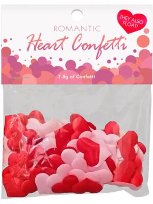 romantic heart confetti