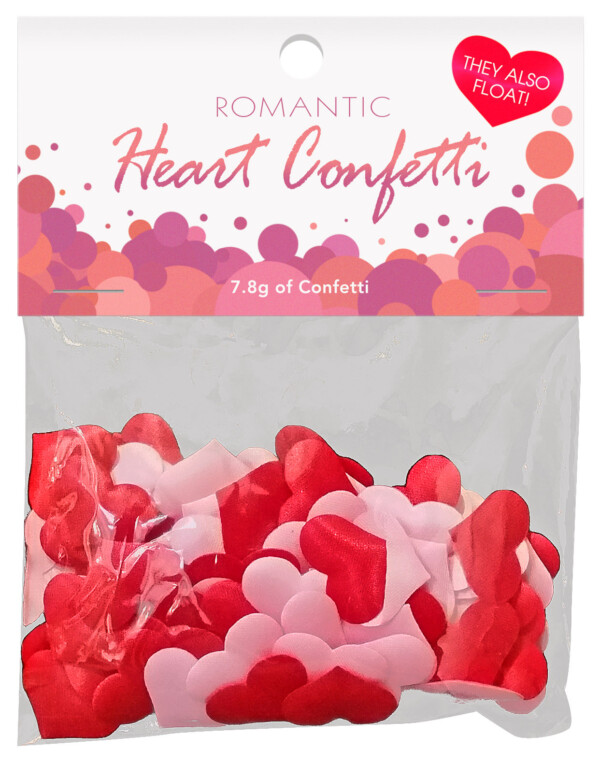 romantic heart confetti