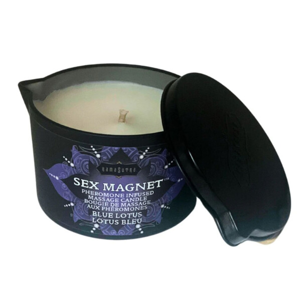 sex magnet blue lotus pheromone massage candle 6oz