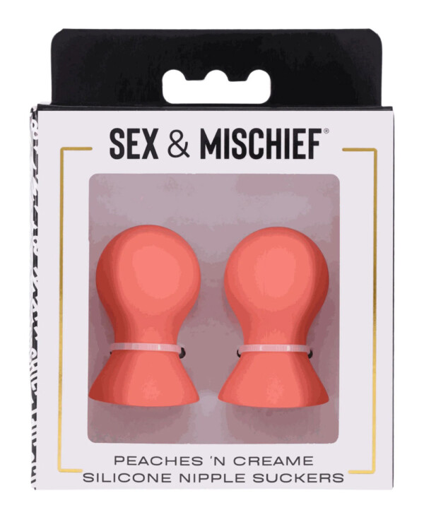 peaches 'n creame silicone nipple suckers peach