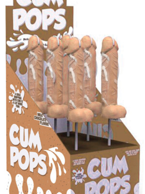 cum cock pops milk chocolate 6 piece p.o.p. display cum cock pops milk chocolate 6 piece p.o.p. display