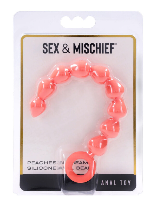 peaches 'n creame silicone anal beads peach peaches 'n creame silicone anal beads peach