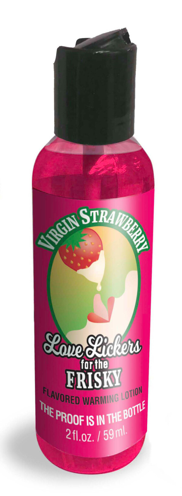 love lickers massage oil virgin strawberry 1.76 fl. oz.