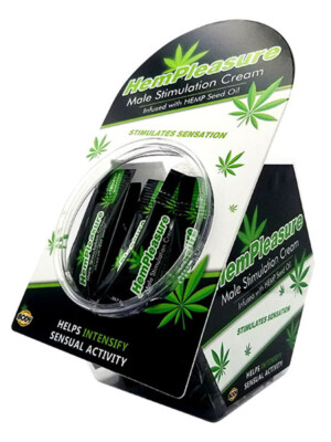 hempleasure for men sample packet 50 pc fish bowl display