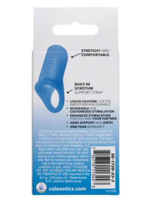 basic essentials liquid silicone pleasure enhance blue