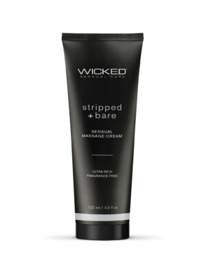 stripped and bare unscented sensual massage cream 4 oz