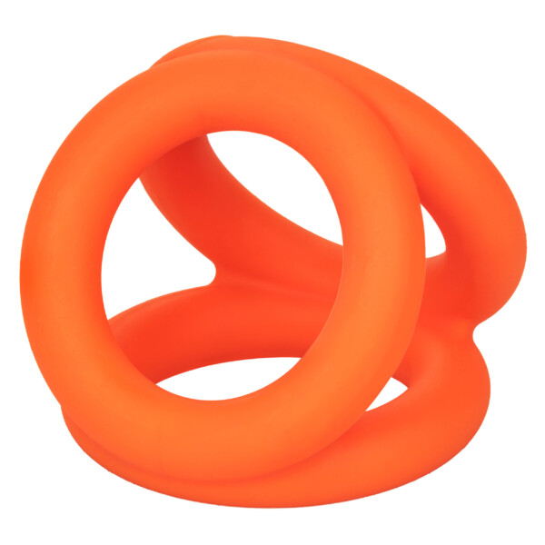 alpha liquid silicone tri ring orange orange