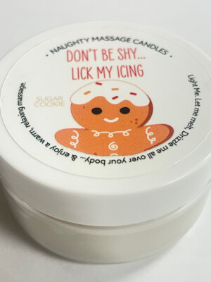 don't be shy lick my icing massage candle sugar cookie 1.7 oz don't be shy lick my icing massage candle sugar cookie 1.7 oz