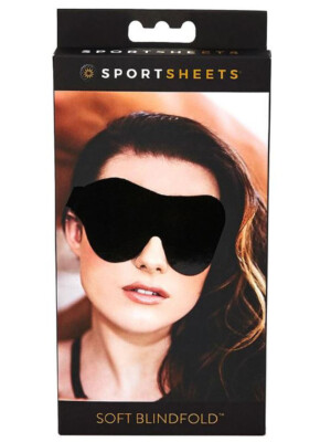soft blindfold black