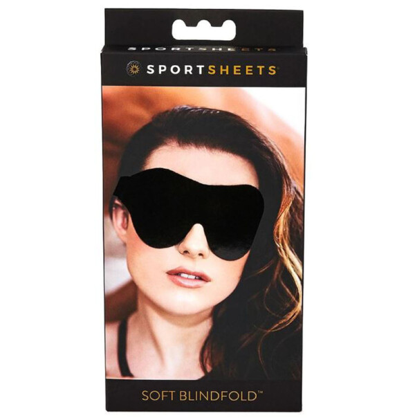 soft blindfold black