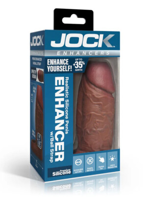 jock silicone penis extension sleeve dark