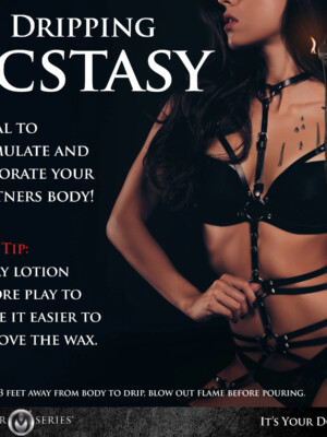 bound goddess drip candle black