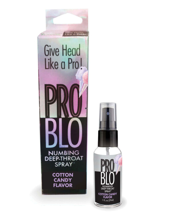 pro blo throat numbing spray 1oz cotton candy
