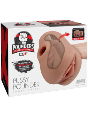pdx plus pussy pounder squeeze stroker brown