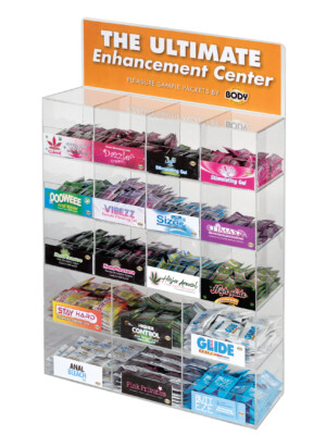 arcrylic sample display 18 sample pack display