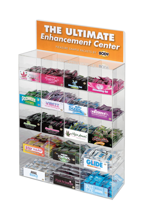 arcrylic sample display 18 sample pack display