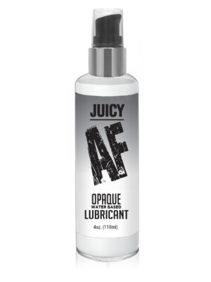 juicy af water based creamy white opaque lubricant 4 oz juicy af water based creamy white opaque lubricant 4 oz