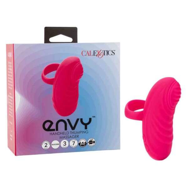 envy handheld thumping massager pink