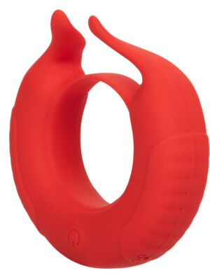 silicone rechargeable taurus enhancer red
