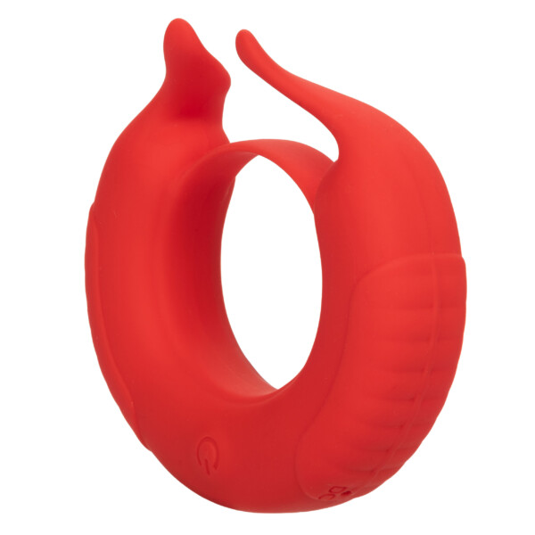silicone rechargeable taurus enhancer red